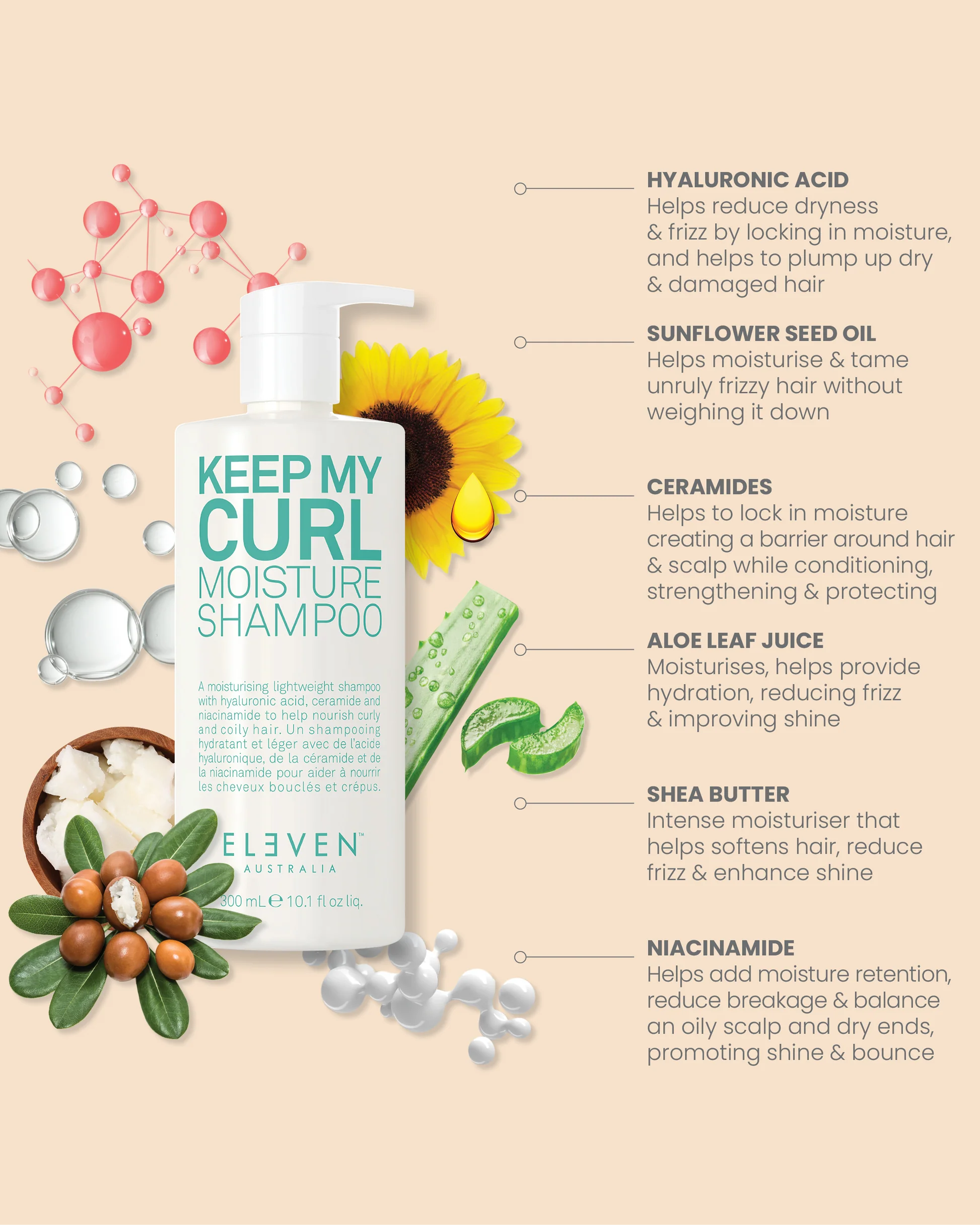 ELEVEN AUSTRALIA KEEP MY CURL SHAMPOO - 300ml