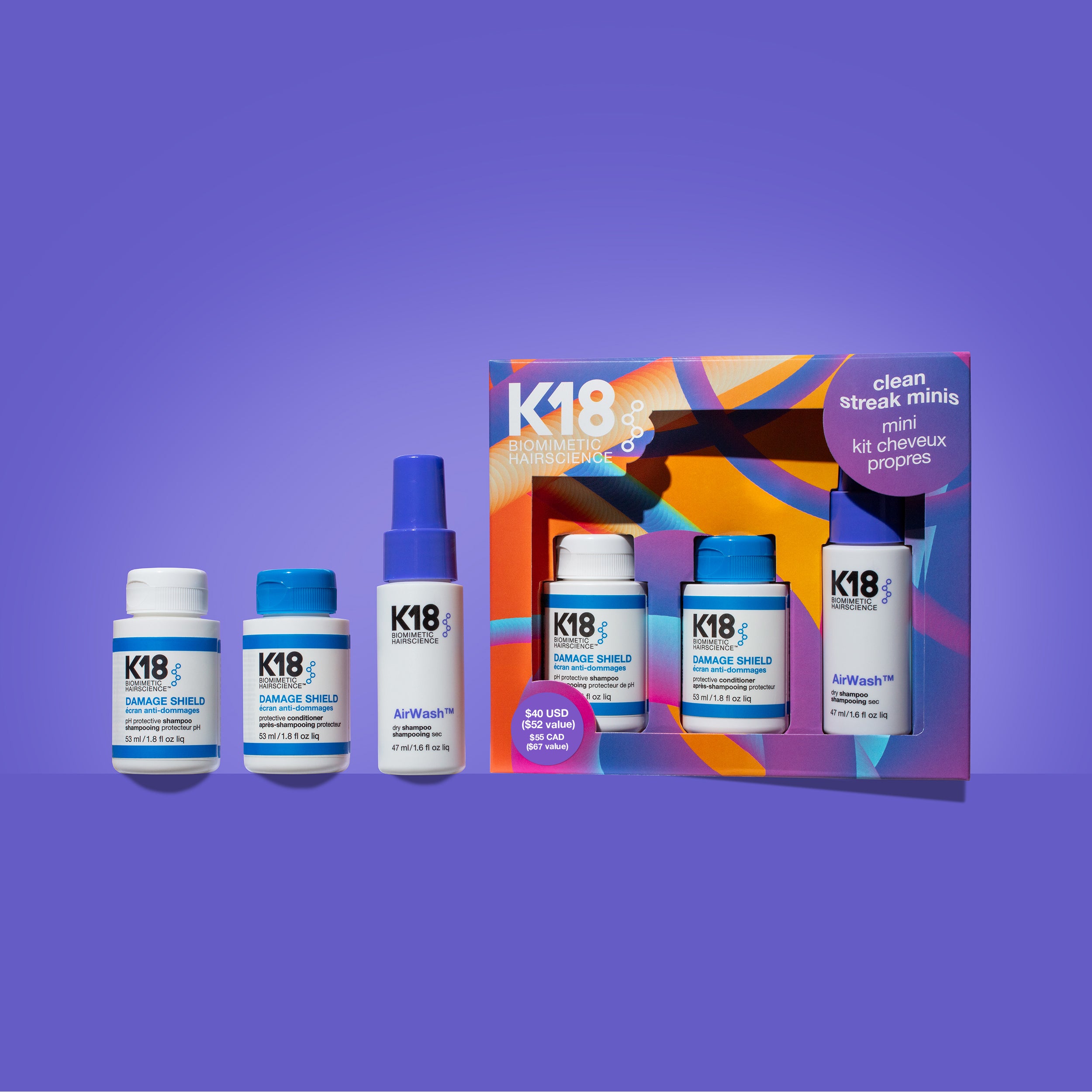 K18 CLEAN STREAKS SET