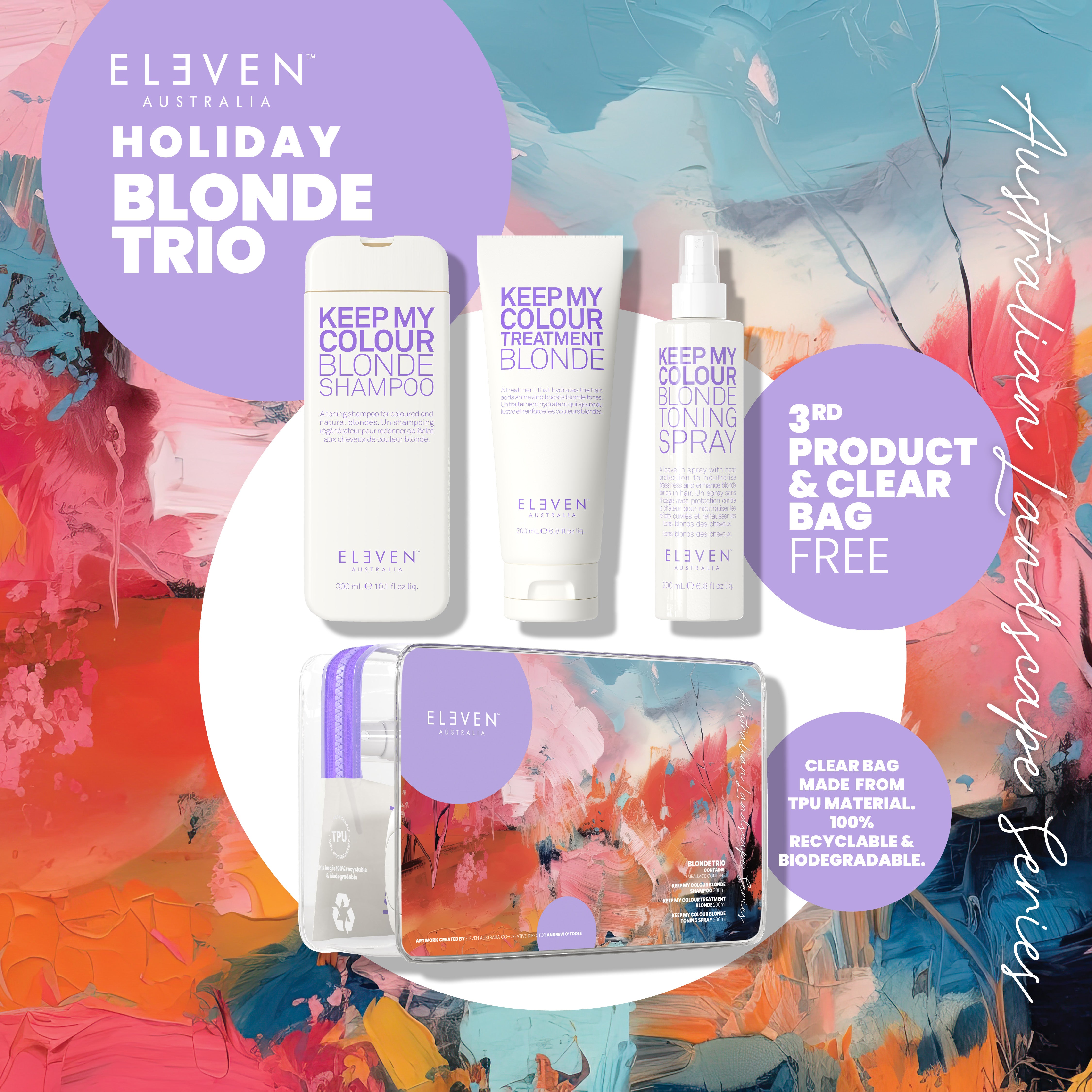 BLONDE TRIO includes FREE BLONDE TONING SPRAY