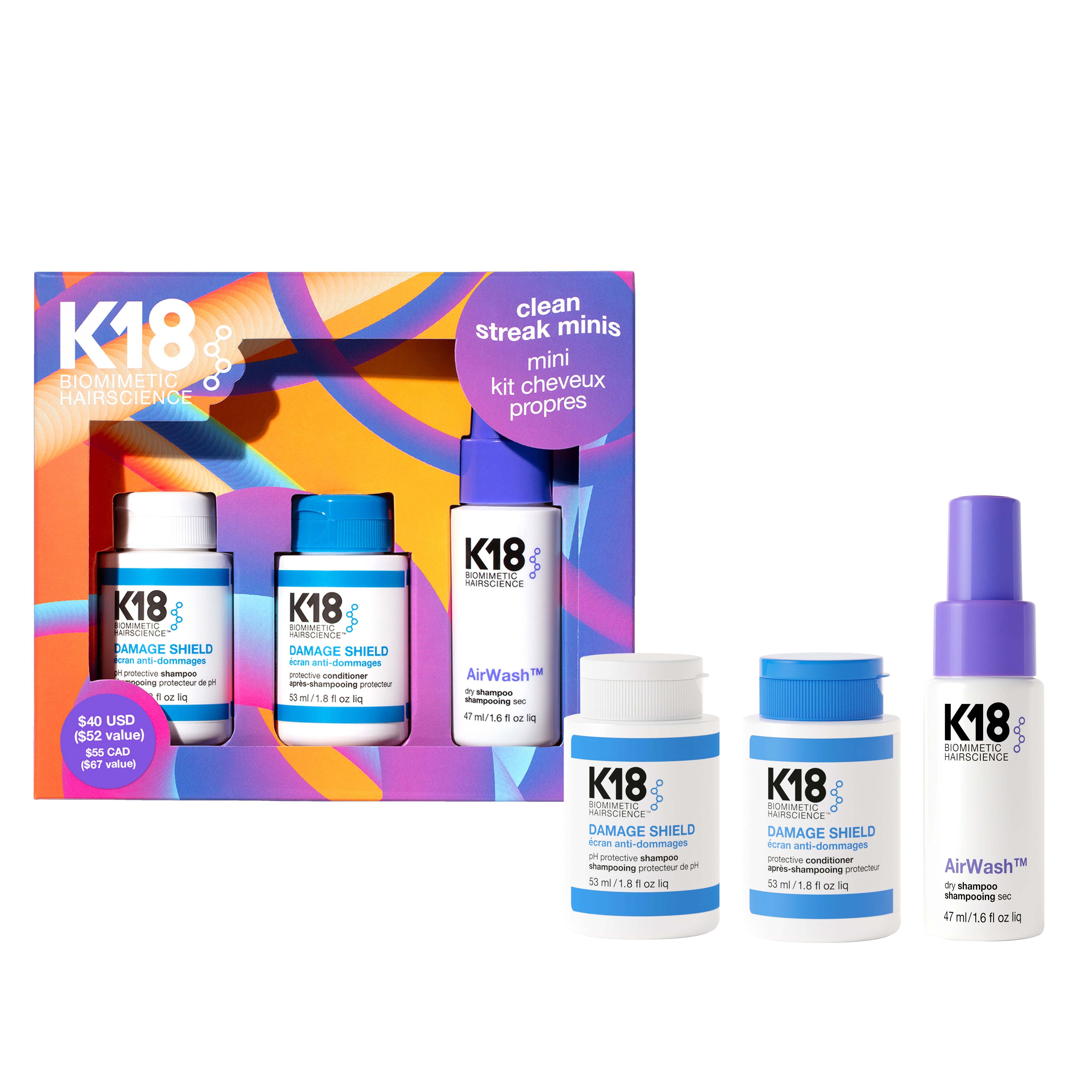 K18 CLEAN STREAKS SET