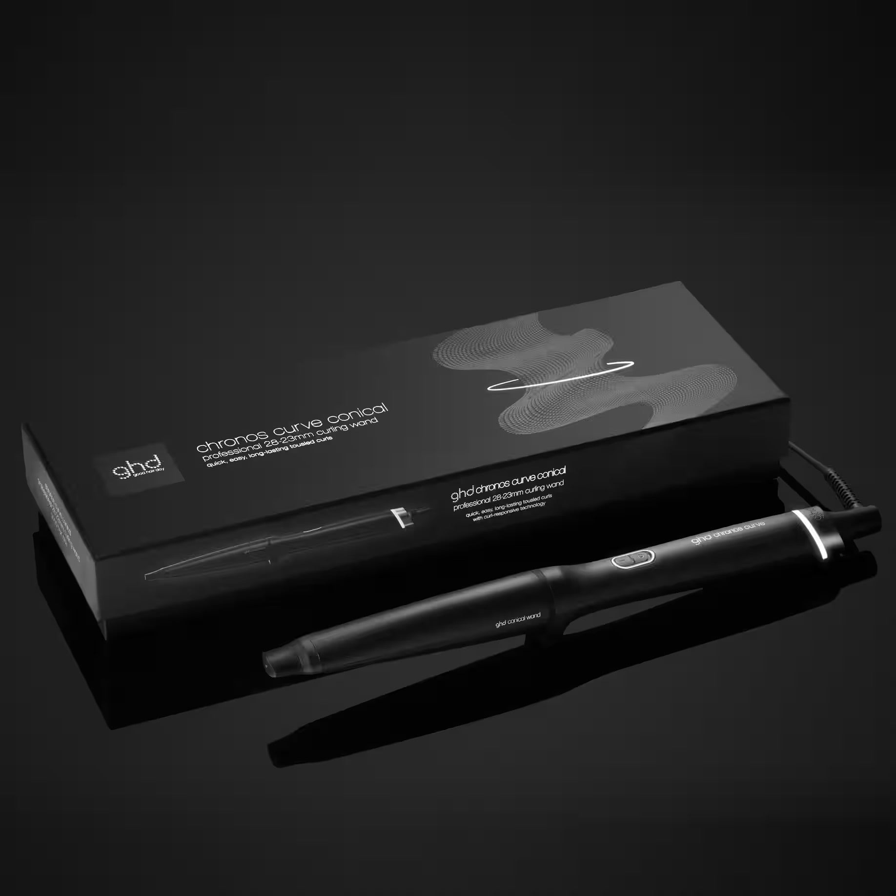 GHD CHRONOS CURVE CONICAL WAND (28-23MM BARREL) FOR BEACH CURLS